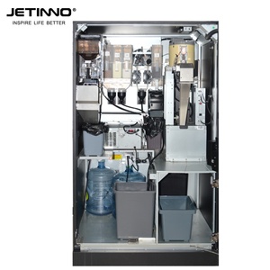 Jetinno JL560 Iced Coffee Vending Machine 27'' <strong>Touch</strong> <strong>Screen</strong> Fully <strong>Automatic</strong> Tea Coffee Vending Machine with Auto Lids Cover - Product Image 6