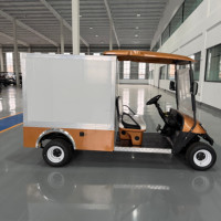 Voiturette de golf électrique directe usine avec benne de chargement 60V 100AH pour usage en entrepôt et sur campus