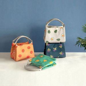 Bolsa Térmica para Alimentos con Aislamiento de Película de Aluminio con Estampado de Frutas de Dibujos Animados, Bolsa Refrigerante para el Almuerzo Escolar de los Estudiantes - Product Image 6
