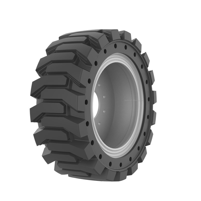 Backhoe Puncture Proof SolidTires Skid Steer