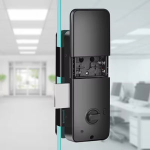 कासमैन सोर्स प्राइस ग्लास दरवाजा चीन में बनाया गया इंटीरियर ग्लास डोर रिfd जिग्बी टी लॉक डिजिटल स्मार्ट लॉक - Product Image 6