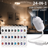 Projecteur USB MSBN Ciel Étoilé Ondes Océaniques, Lampe d'Ambiance à Brancher pour Plafond de Voiture, Chambre et Décoration de Fête, Vente en Gros