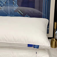 Oreiller de luxe moderne pour hôtel, confortable, en fibres de polyester moelleuses, alternative au duvet de soie, pour un sommeil réparateur