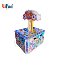 LIFUN Jeu d'arcade Whack-A-Hamster double face à monnayeur avec distributeur de tickets en option pour centres commerciaux