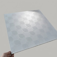 Paneles de Techo de Yeso con Revestimiento de PVC de Alto Rendimiento, Personalizables, con Reverso de Lámina de Aluminio, Resistentes al Fuego y a la Humedad