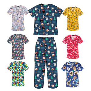 Uniformes hospitaliers élastiques pour médecins et infirmières, gommages de beauté pour les cheveux, gommages d'allaitement doux - Product Image 3