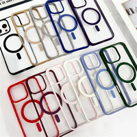 Coques transparentes pour iPhone 17 16 13 12 11 Pro Max Mini, coque magnétique pour iPhone Air 15 14 Pro Max 16 Plus