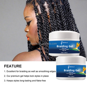 Gel pour cheveux non gras à tenue extra ferme de marque privée Confiture de tressage claire brillante pour tresse torsadée Loc <span class=keywords><strong>N</strong></span> tenue forte - Product Image 3