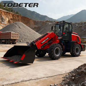 Chargeur sur pneus télescopique diesel TOBETER TL2500 robuste 4x4 pour le transport de feuilles de verre dans les petites usines de verre - Product Image 3