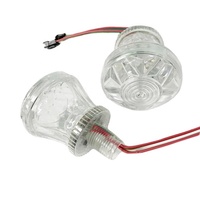 Lumières LED DMX Pixel Cabochon 60mm RGB 9 LED DC24V Turbo IP67 Étanche PVC Points Lumineux pour Parcs d'Attractions et Manèges