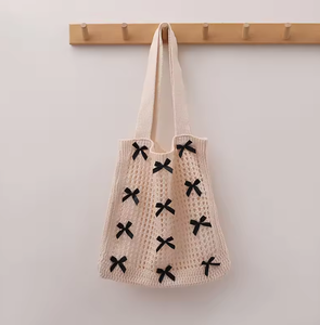 Nuevo Bolso de Mano de Lona, Bolso de Playa de Alta Calidad, Bolso de Hombro Tejido Portátil con Lazo, Bolso de Compras - Product Image 1