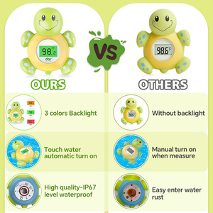 Termómetro de baño digital para bebés, juguete flotante de seguridad para recién nacidos y niños pequeños, termómetro de bañera de material plástico - Product Image 6
