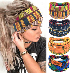 <span class=keywords><strong>Bandeau</strong></span> bohème à imprimé africain <span class=keywords><strong>Go</strong></span> Party <span class=keywords><strong>Bandeau</strong></span> élastique à large bord Turbans pour femmes et filles Sports Yoga <span class=keywords><strong>Bandeau</strong></span> noué - Product Image 4