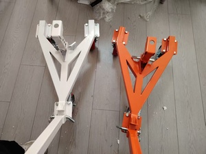 Manuel Tow römorkör römorkör 3500lbs karbon çelik PU tekerlekler için motosiklet RV tekne Jetski - Product Image 3