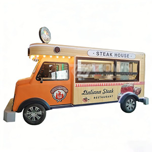 Carrito de Comida Móvil Popular de Diseño Retro para Café, Helados, Waffles, Donuts y Snacks - Product Image 1