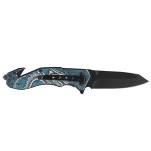 Couteau de sécurité multifonctionnel Spanto Blade Flipper Open avec motif de dragon chinois, impression UV, poignée phosphorescente, coupe-ceinture - Product Image 2