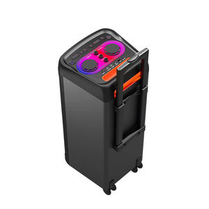 Haut-parleur portable sans fil Bluetooth TWS avec basses extra puissantes, LED RVB, Bluetooth 5.0, enceinte de fête avec chariot, enregistreur USB FM TF - Product Image 6