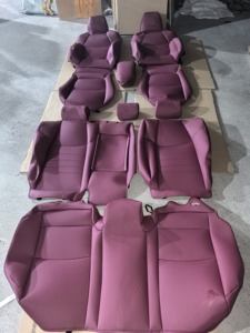 Sarung Jok Mobil Kulit Mewah Custom Gaya Sport Pelindung LEXUS/FORD/Nissan/<span class=keywords><strong>HONDA</strong></span>/TOYOTA Tahan Air Kompatibel <span class=keywords><strong>Airbag</strong></span> - Product Image 3