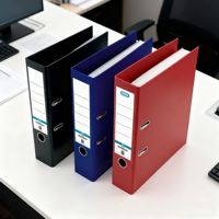 Porte-documents de bureau haut de gamme en marbre, classeur à levier A4 en carton avec pince à documents en PP