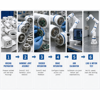 Bras robotique à six axes, développement secondaire, interaction précise, adapté aux applications industrielles et commerciales