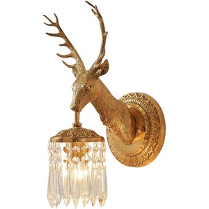 Applique murale bois de cerf - Idée de luminaire et lampe maison