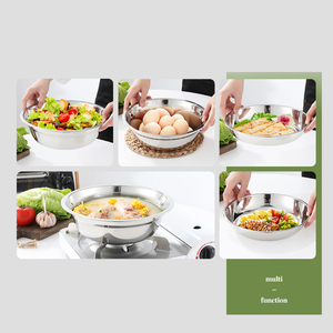 Venta caliente multiusos de alta calidad 304 cuenca de sopa de acero inoxidable Tazón para mezclar Cuenca para ensaladas - Product Image 6