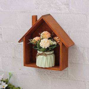 Pared de madera maciza, bonita casa pequeña, estante para habitación de niños, jardín de infantes, comedor, almacenamiento de madera, estante decorativo, partición - Product Image 3