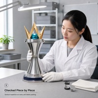 Trophée de championnat personnalisé en or, coupe de récompense en métal sur mesure pour événements sportifs, cérémonies de remise des diplômes, reconnaissance d'entreprise