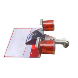 Feu de signalisation LED solaire GYX-45, rouge, à installation fixe, corps en aluminium, pour avertissement de circulation - Product Image 2