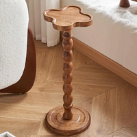 Table d'appoint moderne multifonctionnelle en bois piédestal Table basse et support pour plantes Supports de rangement et étagères en bois de couleurs mélangées
