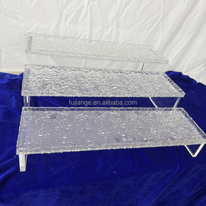 Set Espositore Buffet All'ingrosso, Alzate per Esposizione Feste, Alzate Trasparenti in Acrilico <span class=keywords><strong>Cristallo</strong></span> a Più Livelli per Torte Nuziali, Alzate per Esposizione Cibo - Product Image 2