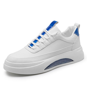 Simple solid-color fashionable casual shoes with air cushioned thick soles and anti-slip design. Comfortable sports shoes. - Product Image 1