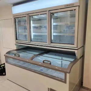 Tủ đông ngực thương mại có thể thay thế kết hợp loại Máy làm lạnh Tủ đông trên không kết hợp tủ đông đảo - Product Image 4