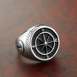 Anillos de Acero Inoxidable 316L Estilo Vintage con Ancla de Barco, Joyería de Moda - Product Image 2