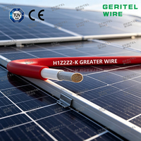 Cable Solar de Cobre Estañado XLPO de Mayor Potencia, 4MM2 6MM2 10MM2, Clasificación IP68, 1.5kV/1.8kV, Rojo y Negro, CC PV para Panel Solar