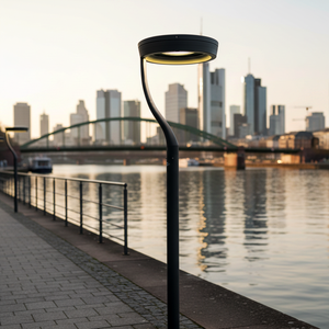 Farol de Jardín Cilíndrico de Cuatro Brazos, Iluminación Exterior, Luminaria Urbana, Iluminación de Parques, Iluminación de Áreas Públicas - Product Image 4