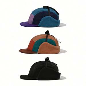 Casquette de baseball en polaire pour l'automne et l'hiver, tendance et élégante, avec protection pour les oreilles, pour hommes et femmes - Product Image 3
