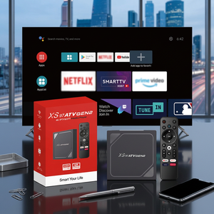 XS97 ATV GEN2 Android 12 4K TV Stick 2GB+16GB Quad Core Dual Band WiFi Télécommande vocale Ethernet - Product Image 1