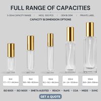 Flacon de parfum carré en verre de couleur personnalisée, 10 ml, flacon de parfum miniature en verre givré de haute qualité avec boîte