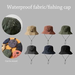 <b>Ski</b> Helmet Unisex Foldable Quick Dry Sun Safari Hat Waterproof Hiking Bucket Hat with String for Summer Outdoor - Product Image 2