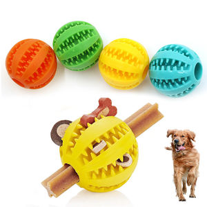 Speelgoed Voor Huisdieren Stoere Duurzame Aanpasbare Hond Hard Kauwen Rubber Speelgoed Huisdier Kauwen Speelgoed Hond Tanden Schoonmaken Huisdier Interactieve Beweging Bal - Product Image 1