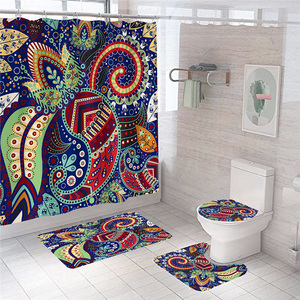 <span class=keywords><strong>Rideaux</strong></span> de <span class=keywords><strong>douche</strong></span> indiens grande taille 180x200 <span class=keywords><strong>180x180</strong></span> Paisley Bathroom Mandala Print Waterproof - Product Image 4