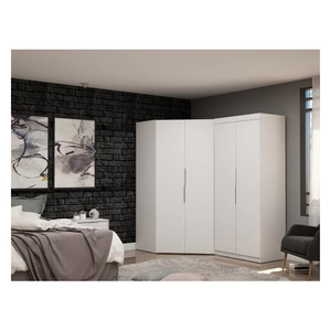 <span class=keywords><strong>Muebles</strong></span> de Dormitorio de Diseño Nuevo con Apariencia Encantadora, Armario de Esquina Abierto Ultramoderno con 2 Armarios de Esquina - Product Image 5