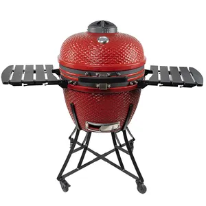 Cao Cấp Cổ Điển 24Inch Kamado Nướng Boss Thịt Nướng Trứng Hình Dạng Lò Sắt Kim Loại Giỏ Hàng Cho Hút Thuốc Nướng Wh