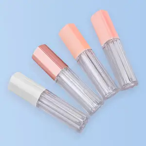 Empty Lipgloss Tube Liquid Lipstick Cases Manufacturers Low MOQ Lip Gloss Tubes Heart Shaped Lid Lip Gloss Containers