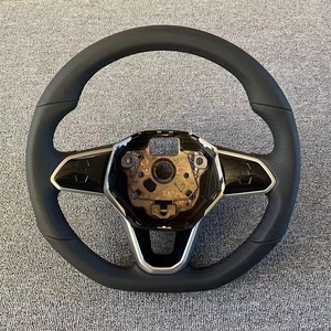 Volante de cuero personalizado para Volkswagen MK8, volante LED para <span class=keywords><strong>VW</strong></span> Golf 6 7 8 R MK6 MK7 MK8 GTI, volante - Product Image 4
