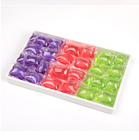 Cerise naturelle écologique 42 dosettes trois-en-un détergent à lessive dosette de lavage emballage de style décoratif pour un lavage facile