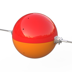 Sphère de signalisation aérienne pour lignes de transmission d'électricité, fil électrique aérien, rouge, orange, blanc, boule de marquage aérien, verre Linterk - Product Image 3