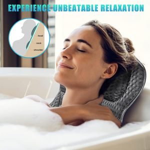 Almohada de Baño Premium 3D AirMesh para Mujeres y Hombres, Cómoda Almohada para Bañera con Fuertes Ventosas Antideslizantes para Uso en la Bañera - Product Image 2