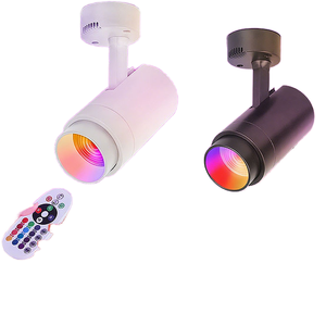 Zoomable COB dẫn ánh sáng theo dõi 15W/20W/30W thương mại Nhôm Cơ thể điều chỉnh Chùm tia góc hiện đại focusable thiết kế theo dõi đèn - Product Image 1
